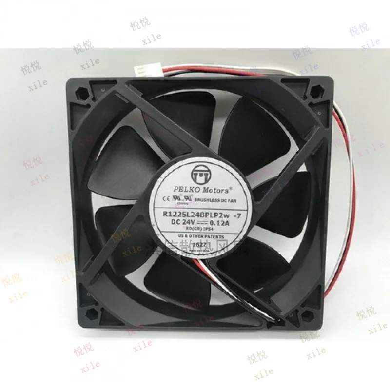 

L L ДЛЯ ПЕКО МОТОРЫ R1225L24BPLP2w-7 DC24V 0.12A 12CM 120 мм охлаждающий вентилятор 3pin