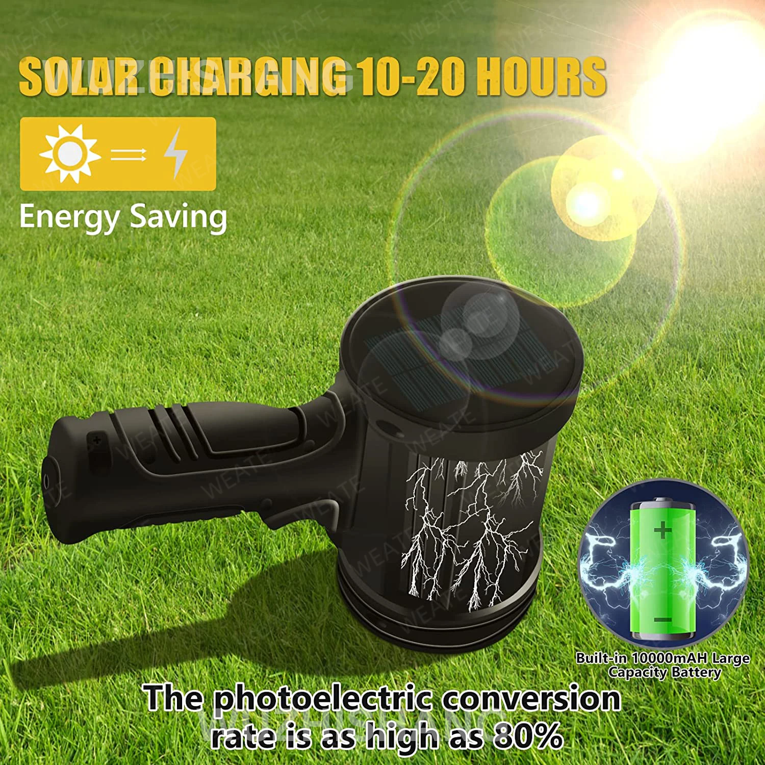 99000000LM قابلة للشحن Led الأضواء مقاوم للماء يده مصباح يدوي كبير أقوى الأضواء الشمسية في الهواء الطلق الكشاف