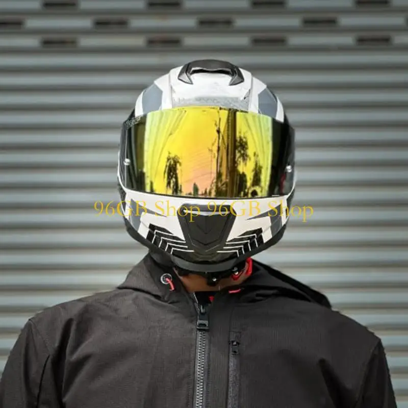 96GB Anti Wind Noise Motorbike Helmet Visors Lens Cover Easy Tool Less Installation For FF802 FF352 Long Rides and