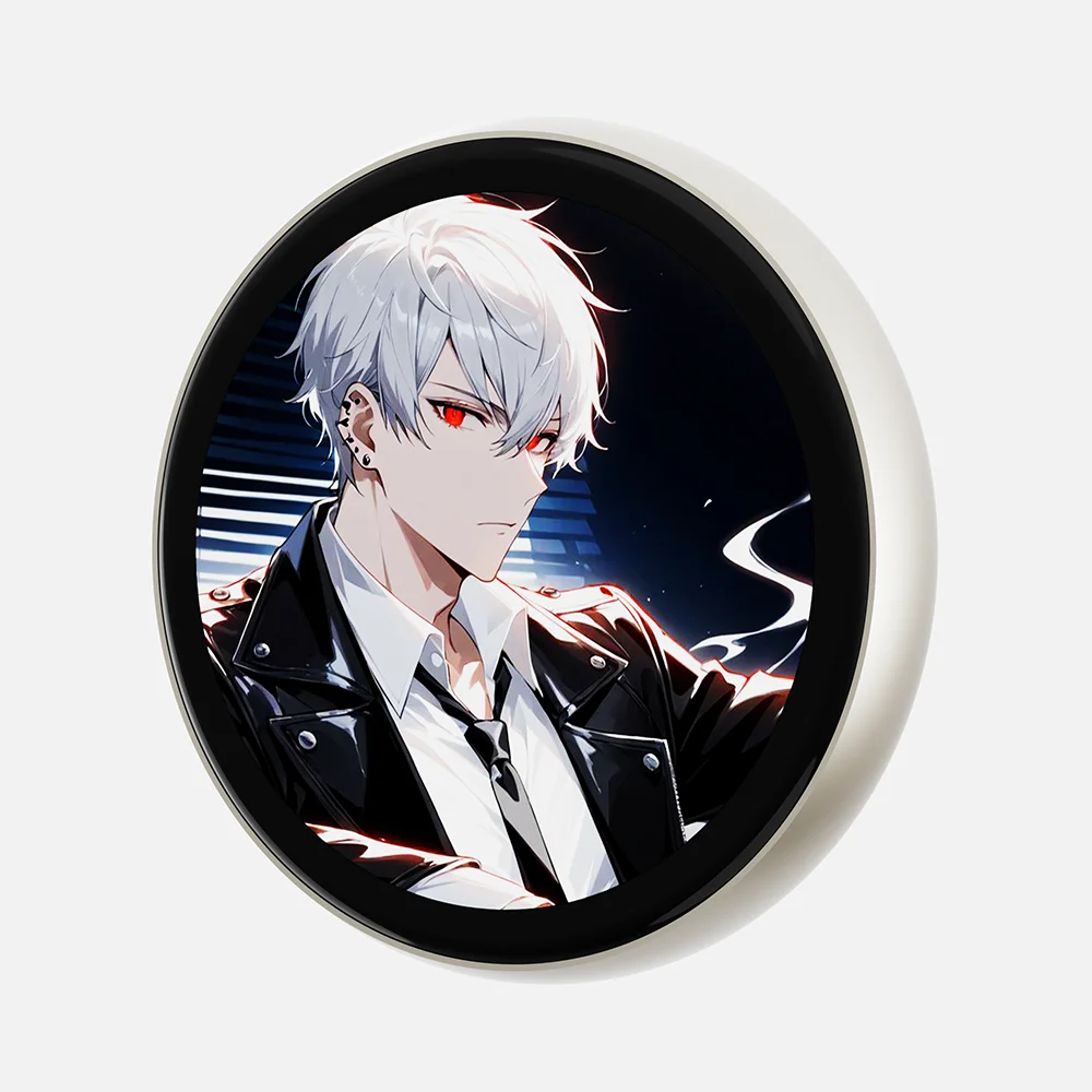 Lencana Elektronik Portabel Terbaru Bertema 2D Magnetik Logam untuk Konsumen Baru sebagai Hadiah Sambutan Layar HD Anime