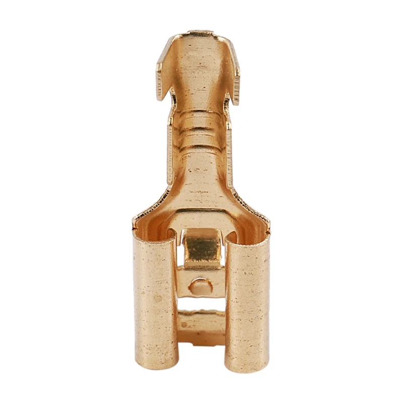 ABYL Brass 6.3 mm Connectors Female Spade Cable Terminals, 20 Piece