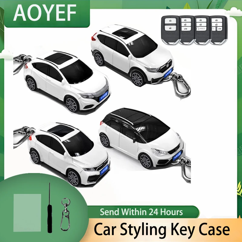 2024 Car Styling for Honda CRV XRV Odyssey FIT Accord Civic VEZEL Crider Breeze Smart Remote Car Key Case Cover Protector Fob