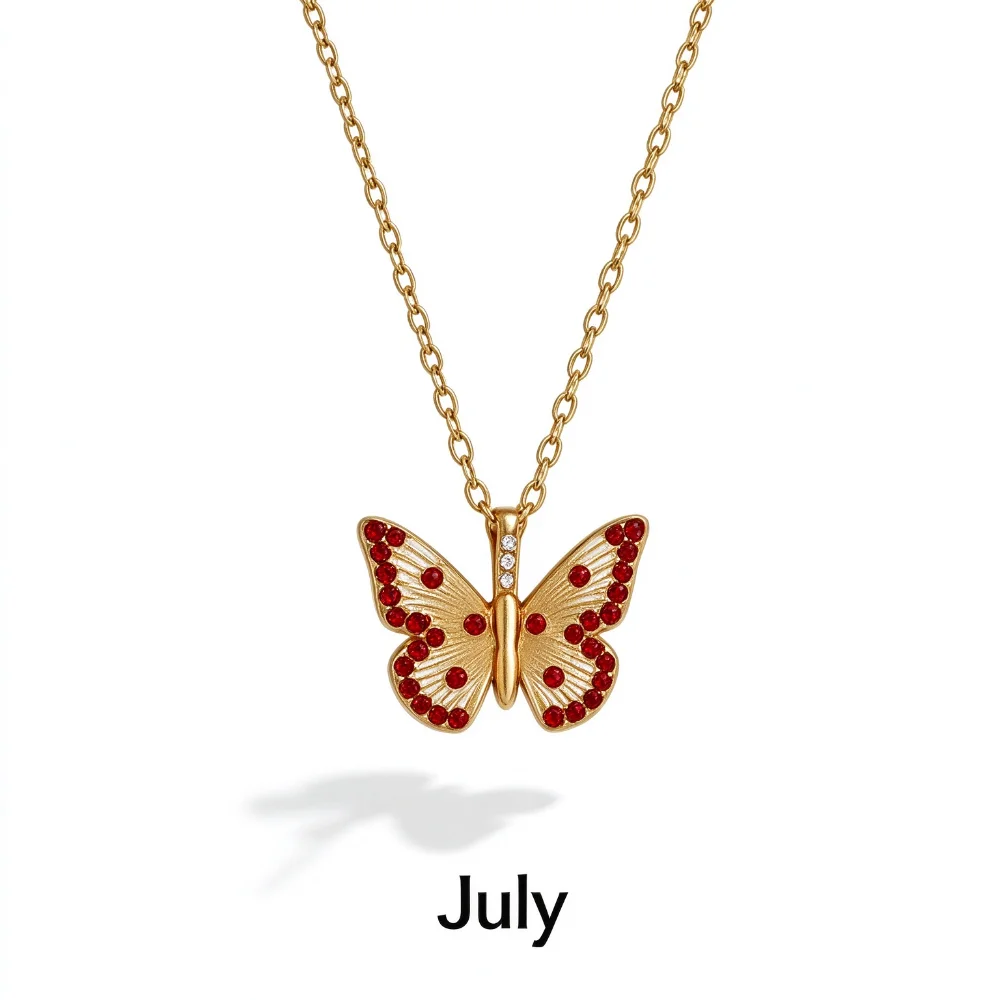 Colorful Zircon Texture Butterfly Pendant Necklace Texture Wing Dense Inlaid Rhinestone Butterfly Necklace High-end Light Luxury