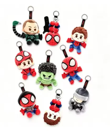 @26 cm große Spider-Man-Plüschtiere, weiche Stoffheldenpuppen von Marvel Avengers, Captain America, Iron Man, Weihnachtsgeschenke für Kinder!