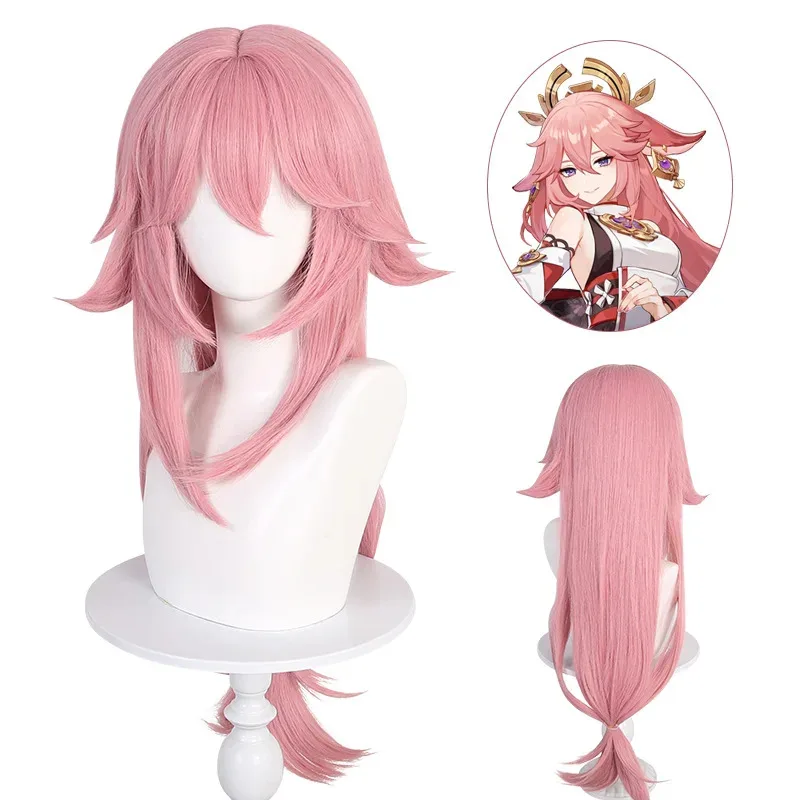 مجموعة كاملة من أزياء ميكو غوجي ياي التأثيرية شعر مستعار وردي على الطراز الصيني أزياء الهالوين للنساء لعبة كوميك كونكس؛ 2'c، 5.b؛ 7'