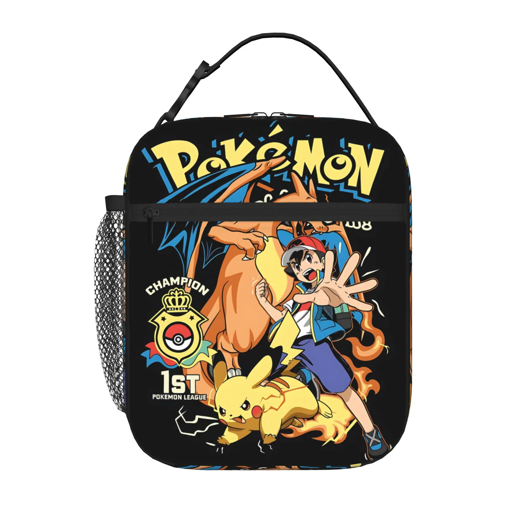 Pokemon Insulated Lunch Bag Ice Pack Rice Bag Charizard bolsa Student Bento Lunch Handbag Insulation