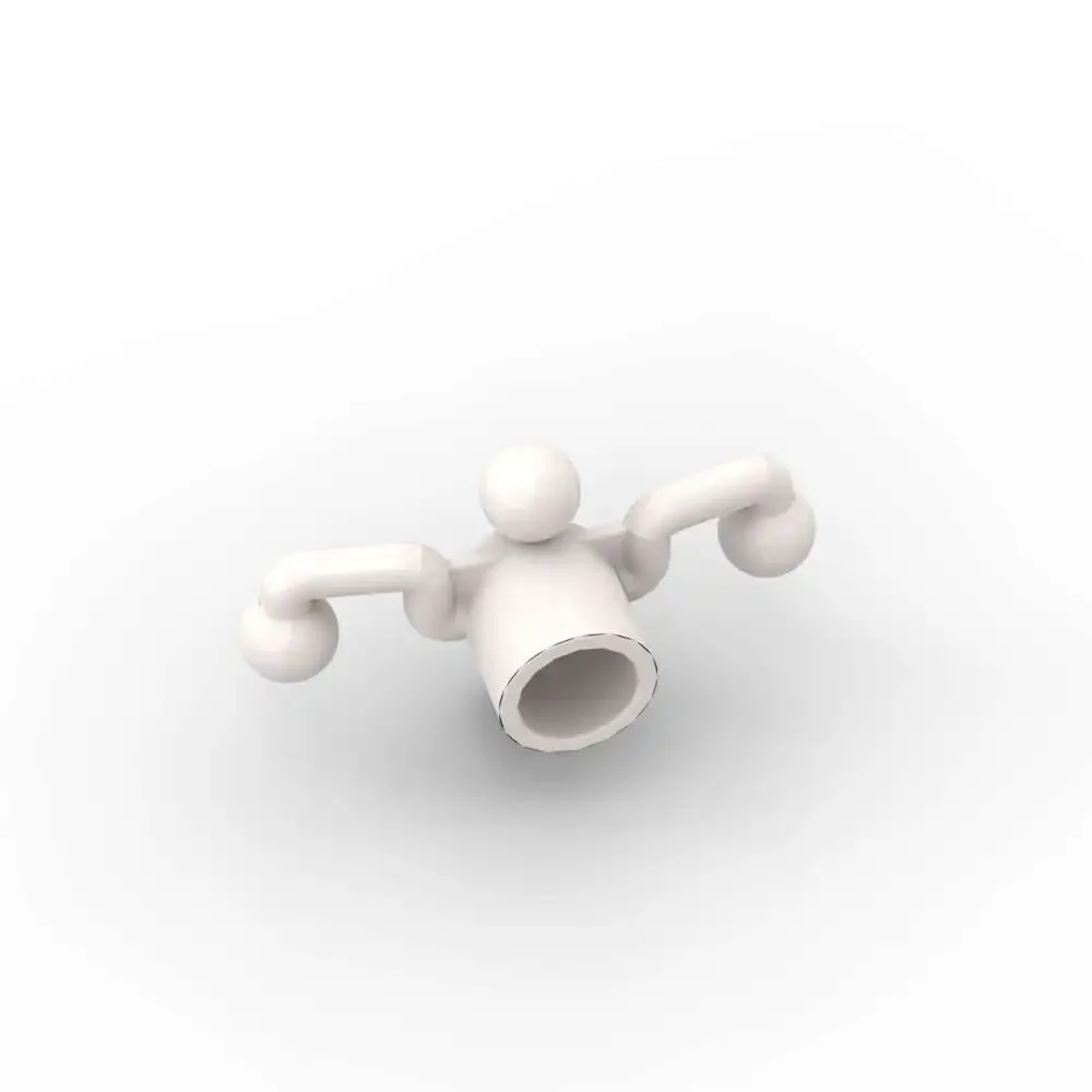 MOC 10 قطعة جزء الطوب 50301 32495 ذراع التوجيه اللبنات مجموعة x873c01 مع 4 سحب الكرة الجسيمات لغز لعب هدايا الأطفال #5