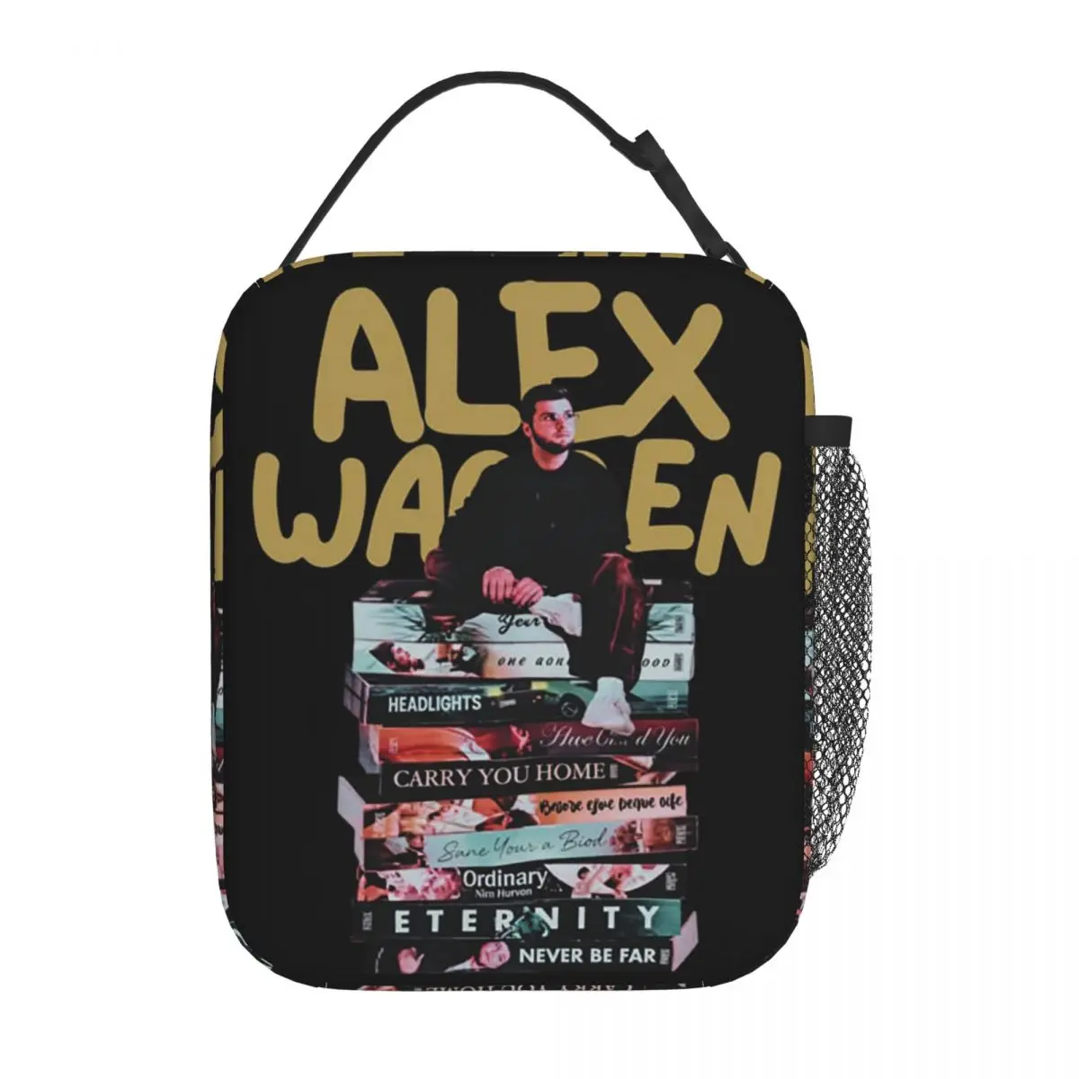 Singer Alex Warren Album Poster Graphic Insulated Lunch Bag for Women Children Leakproof Food Boxes Thermal Lunch Box Tote