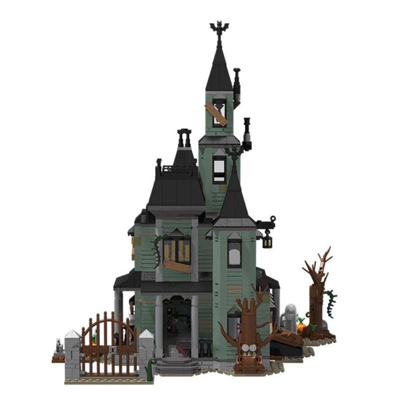 مدينة شارع عرض نموذج MOC قوالب بناء النمط القوطي منزل وحدات التكنولوجيا الأطفال هدايا العيد تجميع اللعب البدلة