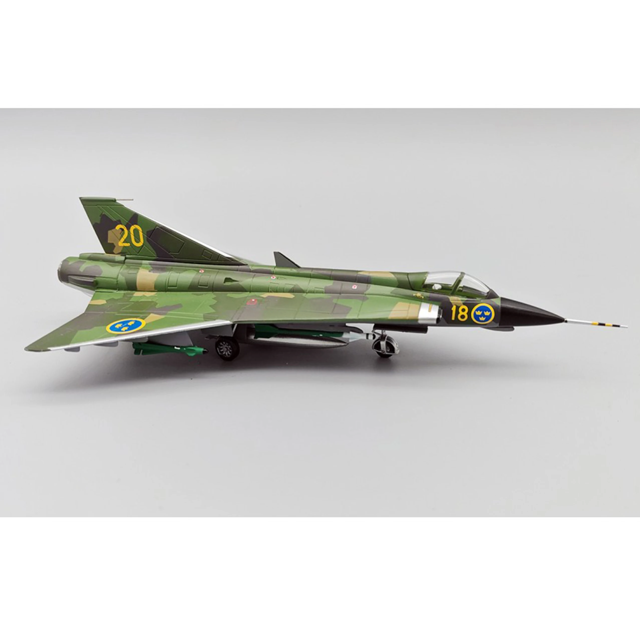 

AV7241008 1/72 Swedish Air Force Saab J35 fighter model alloy finished model