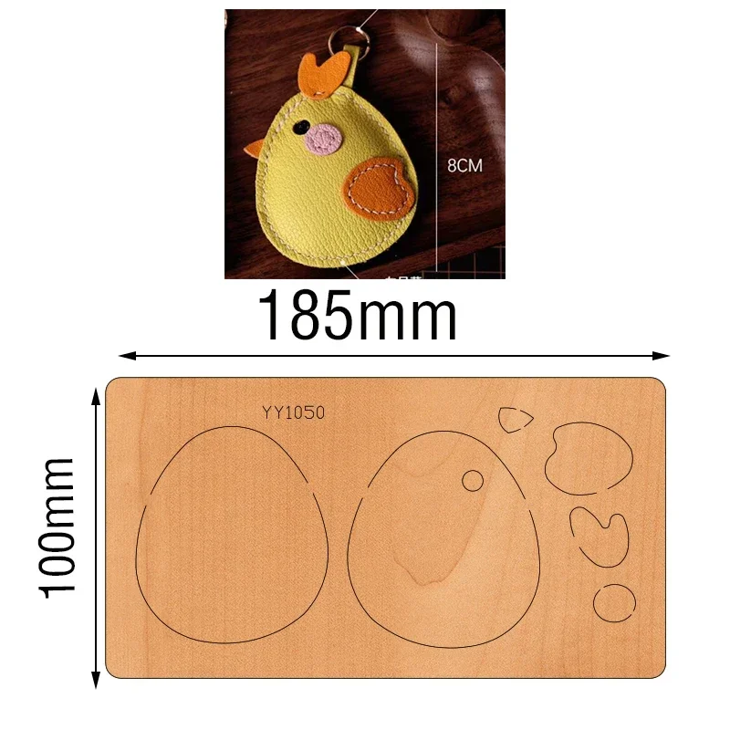 Easter chicken die-cutting wood die, YY1050 suitable for common die-cutting machines in the market