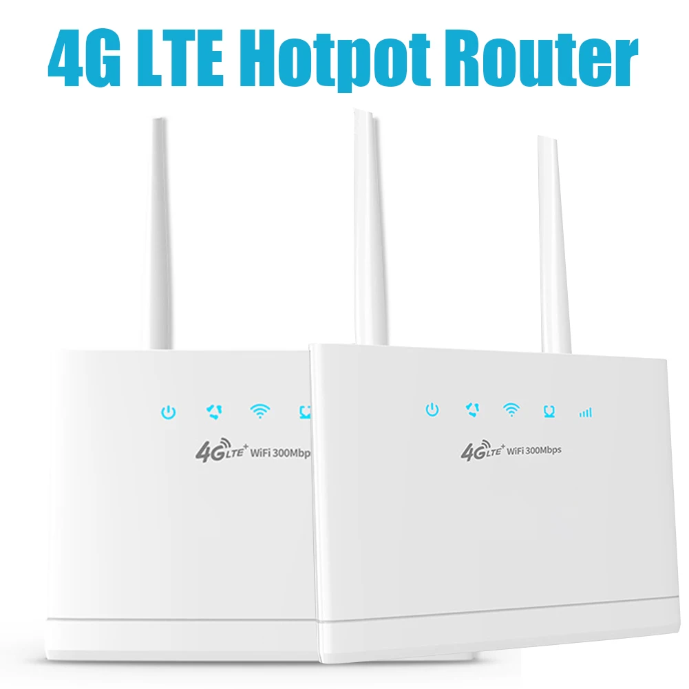 

R311 4G Router Wireless Modem 300Mbps External Antennas with SIM Card Slot Internet Connection Wide Coverage for Home Office