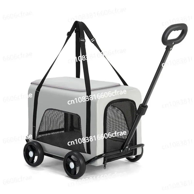 Cross-border for Small Pet Carts, Dogs, Cats, Teddy Baby Carts, Small Pet Carts Are Lightweight