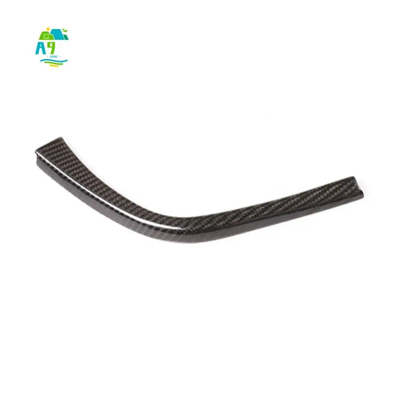 A09E-Real Carbon Fiber Car Gear Shift Side L Shape Strips Panel Trim Interior For BMW F80 F82 F83 M3 M4 2014-2018