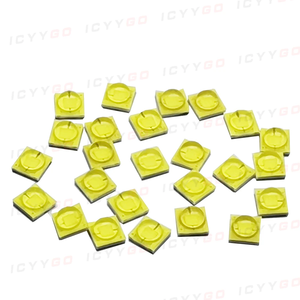 10 pieces LED 3W 3535 White Light 6000-7000K 45mil Chip High Brightness High Power LED Lamp Beads Ceramic Lamp Beads