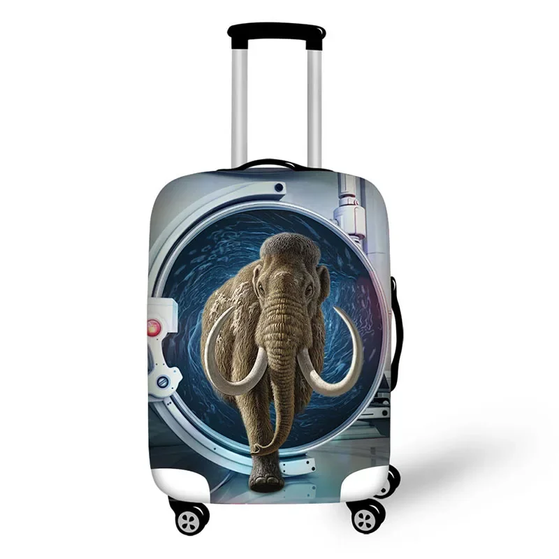 Animal elephant tiger travel accessories suitcase protective covers 18-32 inch elastic luggage dust cover case stretchable bag