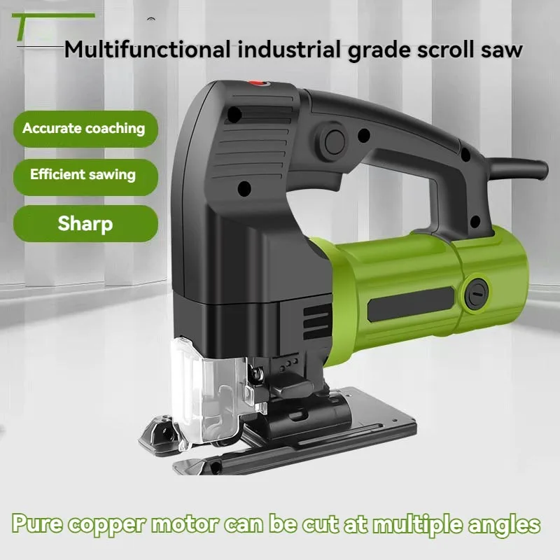 Electric Jig Saw Handheld Power Saw For Home Wood Craft Cutting Irregular Shapes Plasterboard Cutting And Small Furniture