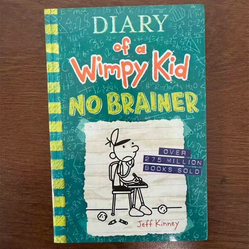Diary of a Wimpy Kid Single Book Diper Överlöde No Brainer Hot Mess Jeff Kinney Kids English Comic Story Reading Chapter Novel