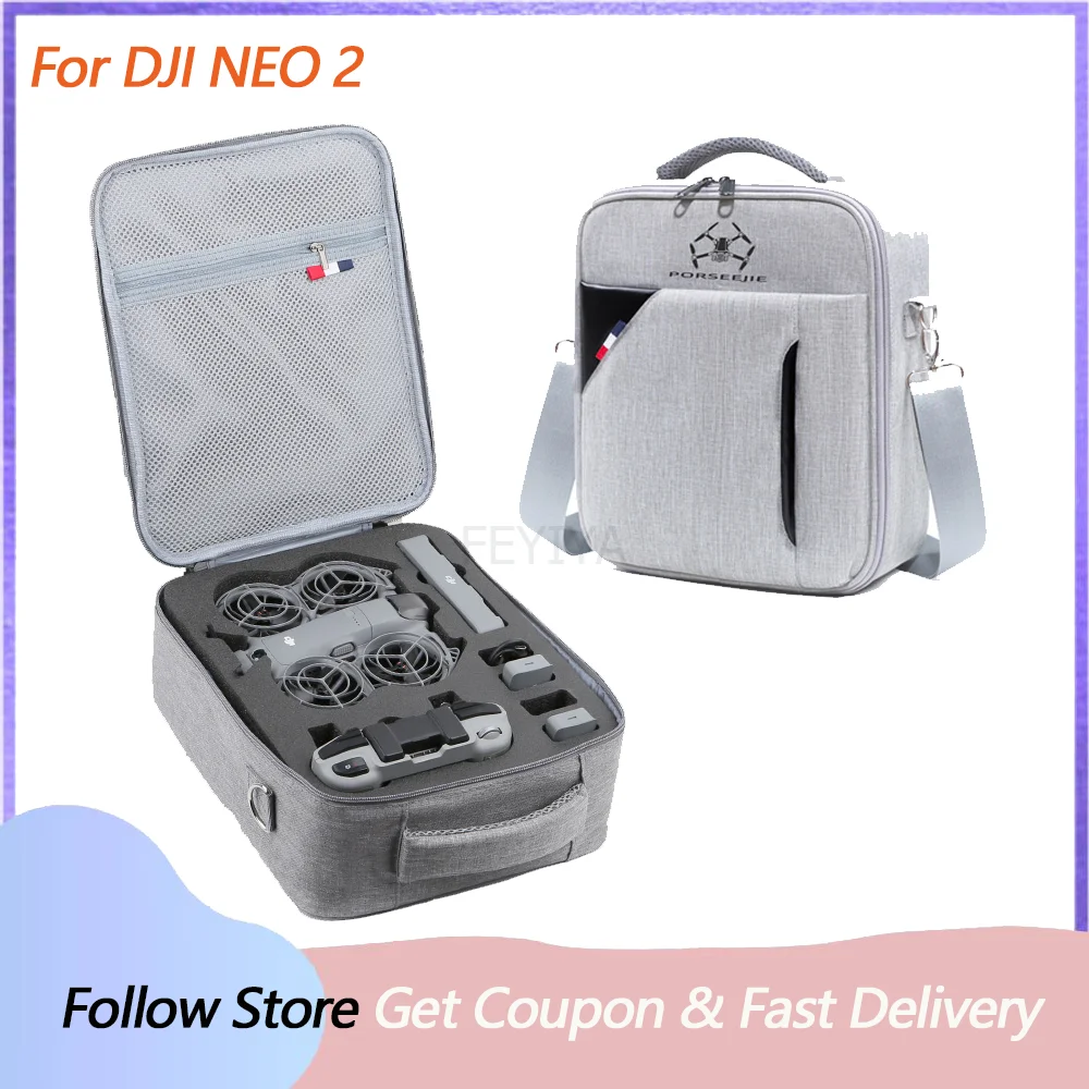 حقيبة للتخزين ل DJI NEO 2 حقيبة كتف للسفر تحمل صندوق محمول ل DJI NEO 2 RC N3 تحكم ملحقات طائرة بدون طيار #1