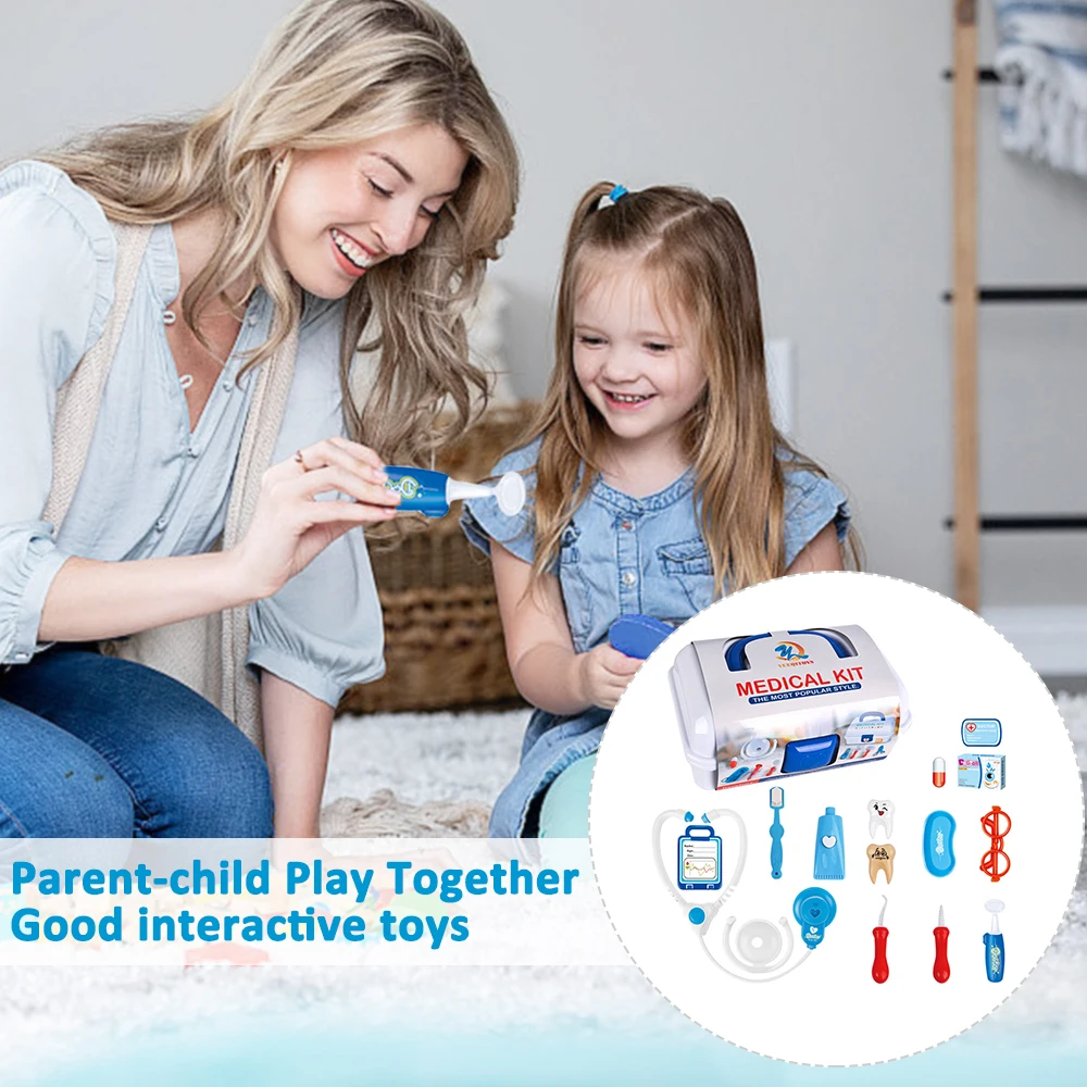 【Nieuw】Doctor Kits voor peuters Kinderen Arts Speelset 15st Speelgoed met speelgoedopslag voor kinderen Cadeau
