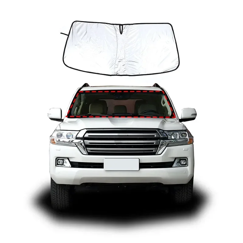 

For Toyota Land Cruiser GXR Car Front Windshield Sunshade Visors UV Block Cover Interior Accessories