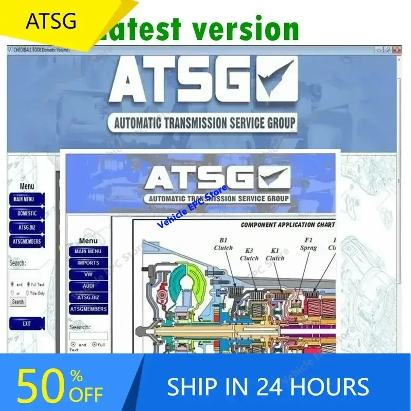 ATSG Auto Repair Diagnostic Tool Car Vehicle 2017 Automatic Transmission Service Group Information ATSG Software Repair Manual