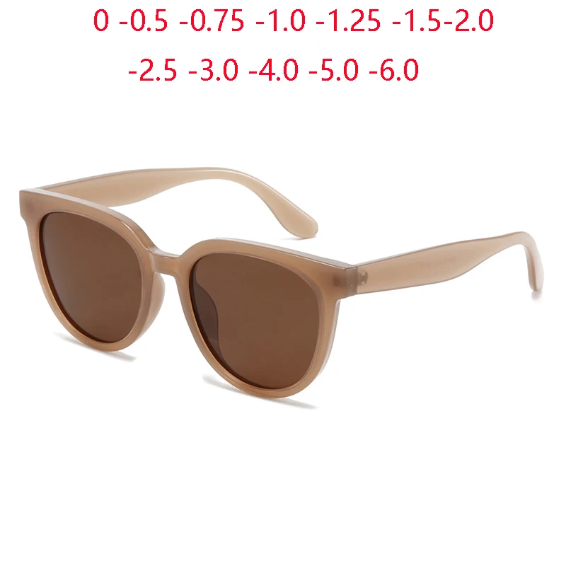 

Women Men Oval Nearsighted Sunglasses With Diopters TR90 UV400 Anti-Glare Prescription Sun Glasses Power 0 -0.5 -0.75 To -6.0