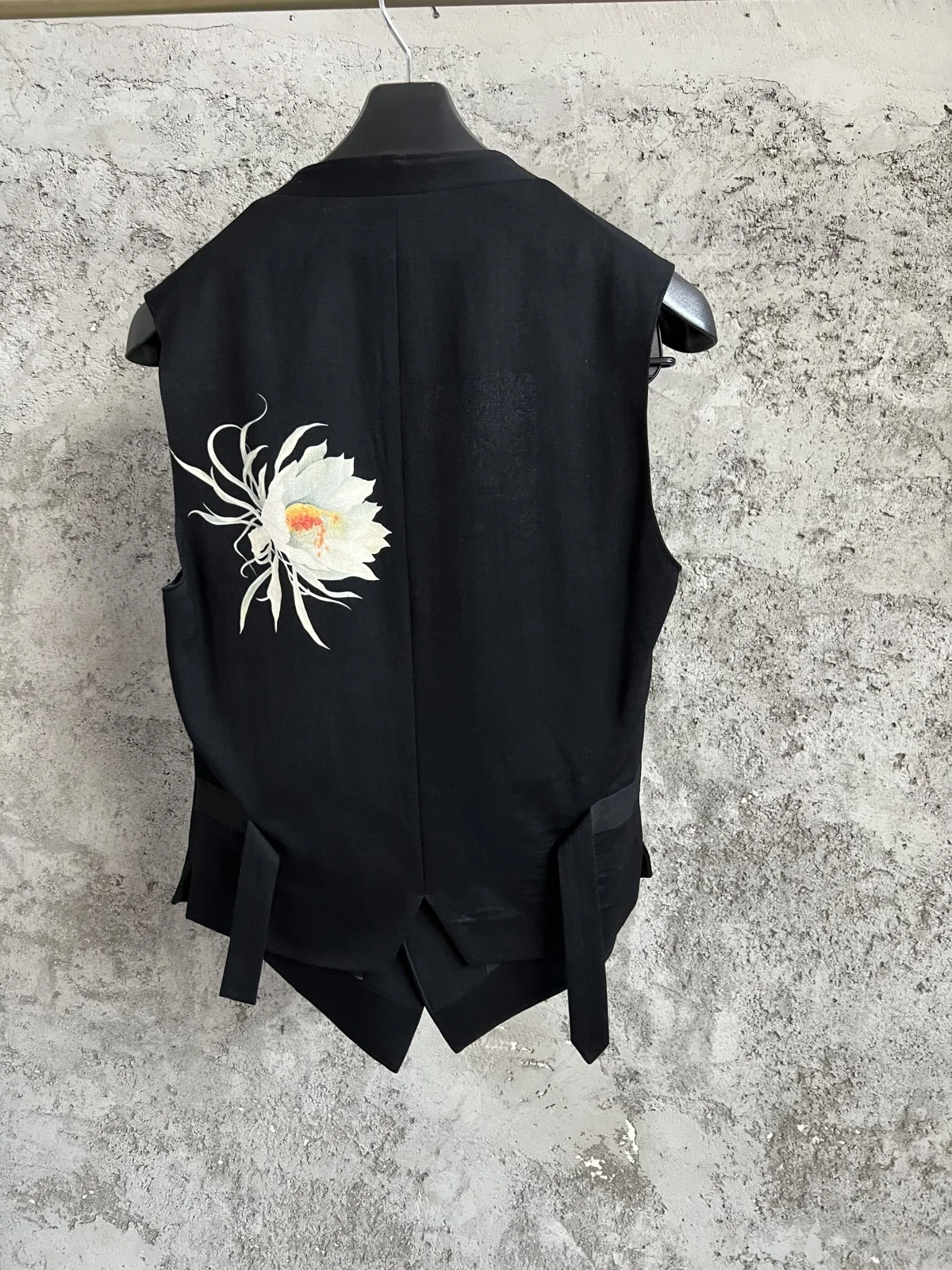 YAMAMOTOstyle Homme Men'S Suit Vest For Men Flower Waistcoat Unisex Gilet Men Vests For Women Simple Breasted Casual Man Vest