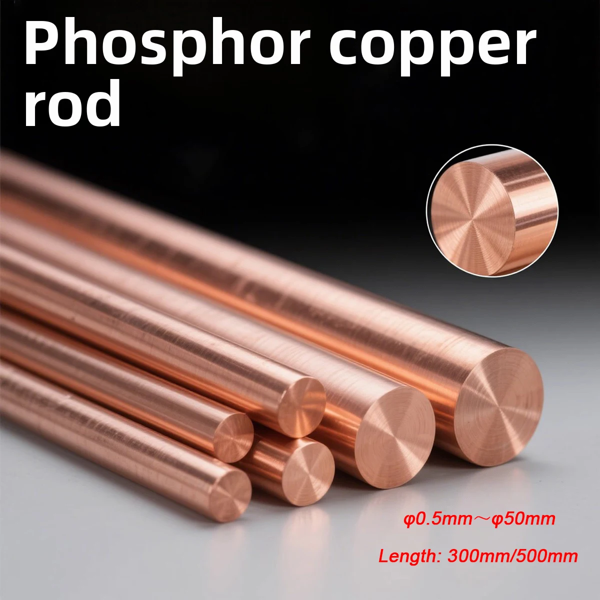 

C5191 Phosphor Copper Rod c5440 Easy To Use Phosphor Bronze Rod Qsn6.5-0.1 Solid Wear-Resistant Practical Tin Bronze Rod