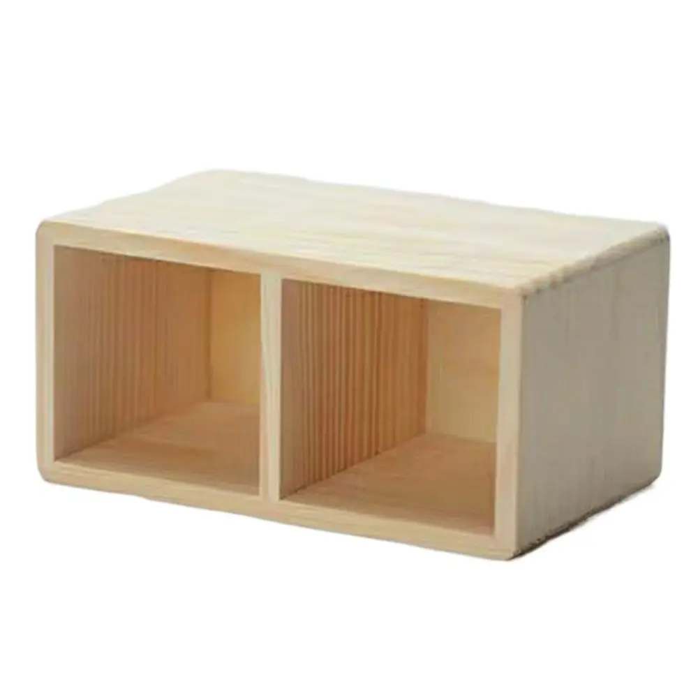 Office Organizer Pen Holders Make up Brush Holder Desktop Storage Box 1/2 Grid Organizer Pen Holder Stationery Organizer