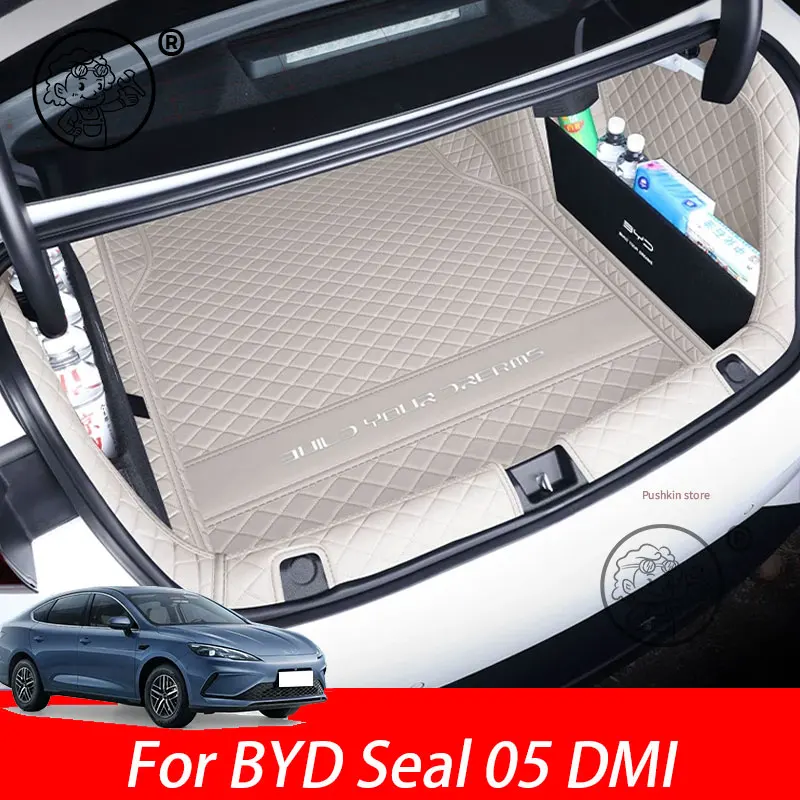 For BYD Seal 05 BYD KING DMI 2026 2027 Trunk Mats Leather Rear Cargo Waterproof Carpet Storage Pad Auto Interior Accessories