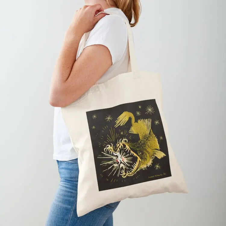 

Thaumatichthys binghami anglerfish Tote Bag shopper bags for women Handbags women tote bag men tote bags aesthetic