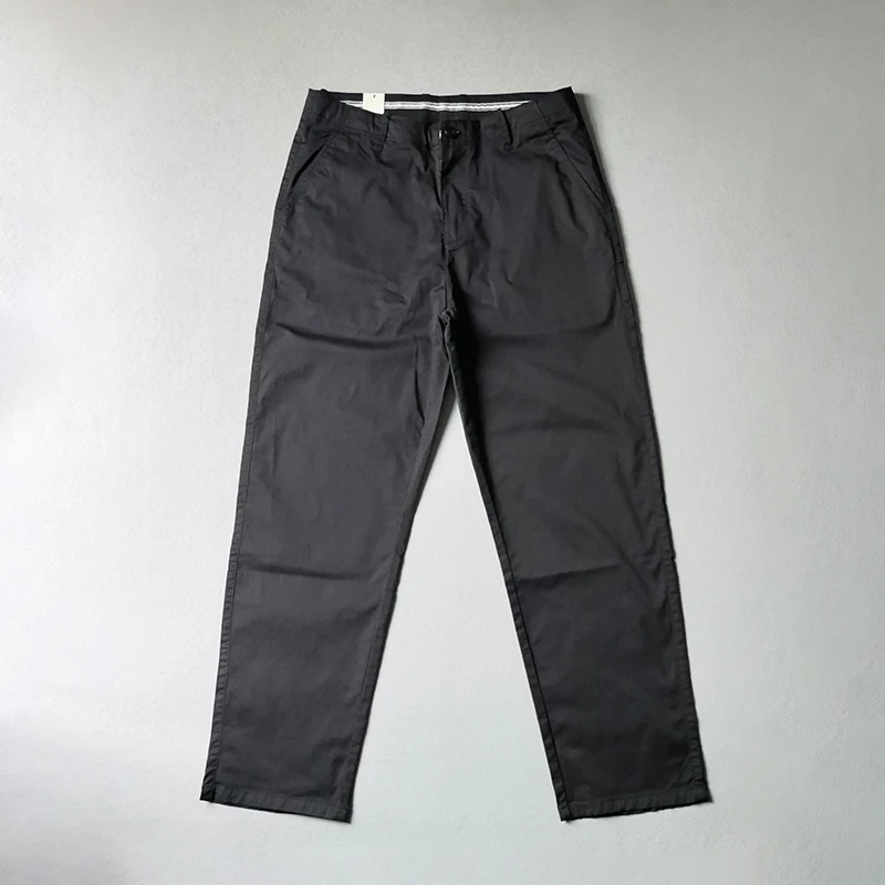 

Удобные мужские повседневные брюки, длинные брюки с талией, простая модная облегающая рабочая одежда, новинка лета, прямые брюки, весенняя молодежная одежда