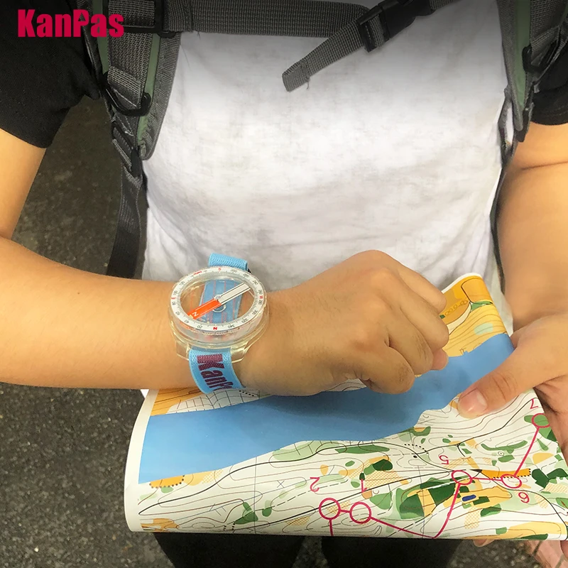 KANPAS MTB Wrist Compass/Elite Orienteering Compass/MTBO Wristband Compass/Rogaining Compass/Adventure Race Compass/MAW-43-F