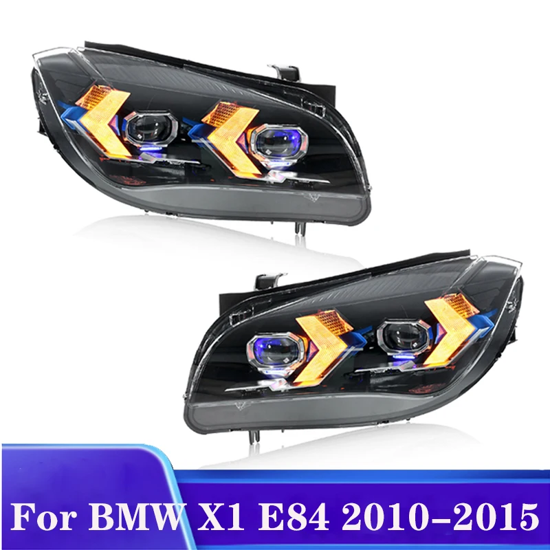 

LED HeadLamp for BMW X1 E84 LED Headlight 2010 2011 2012-2015 Headlights E84 DRL Turn Signal High Beam Angel Eye Projector Lens