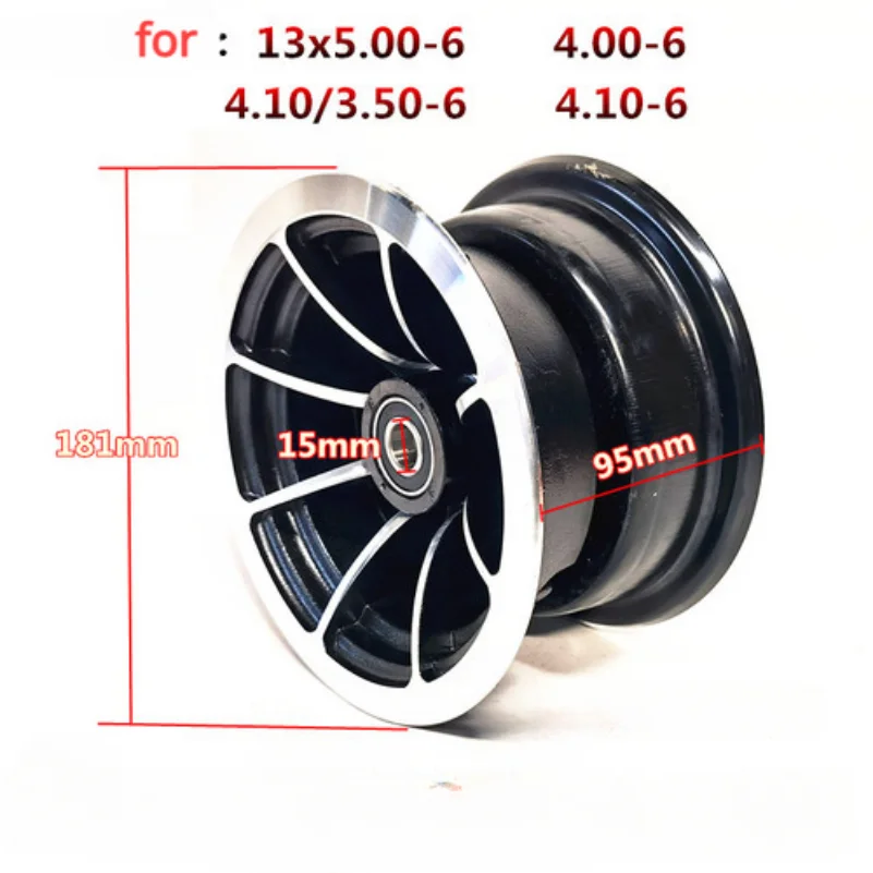 13 Inch Elderly Scooter 4.10/3.50-6 13x5.00-6 4.10-6 4.00-6 Front Wheel Bearing, Rear Wheel Keyway, Steel Ring Hub