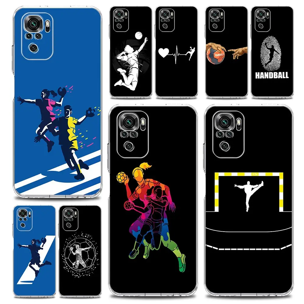 

Handball Sport Phone Case For Xiaomi Redmi Note 13 12 5G 9S 9 8 10 11 Pro 4G 9T 13C 12C 10C 9C 9A 7 Clear Soft Silicone Cover