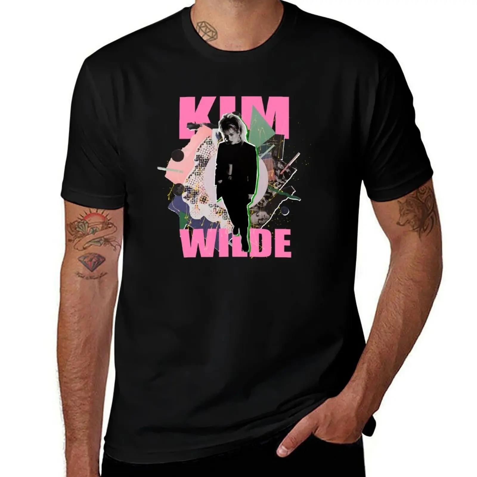 KIM 80S POP T-Shirt Running Gym Short Sleeve Sports Tee T-Shirt