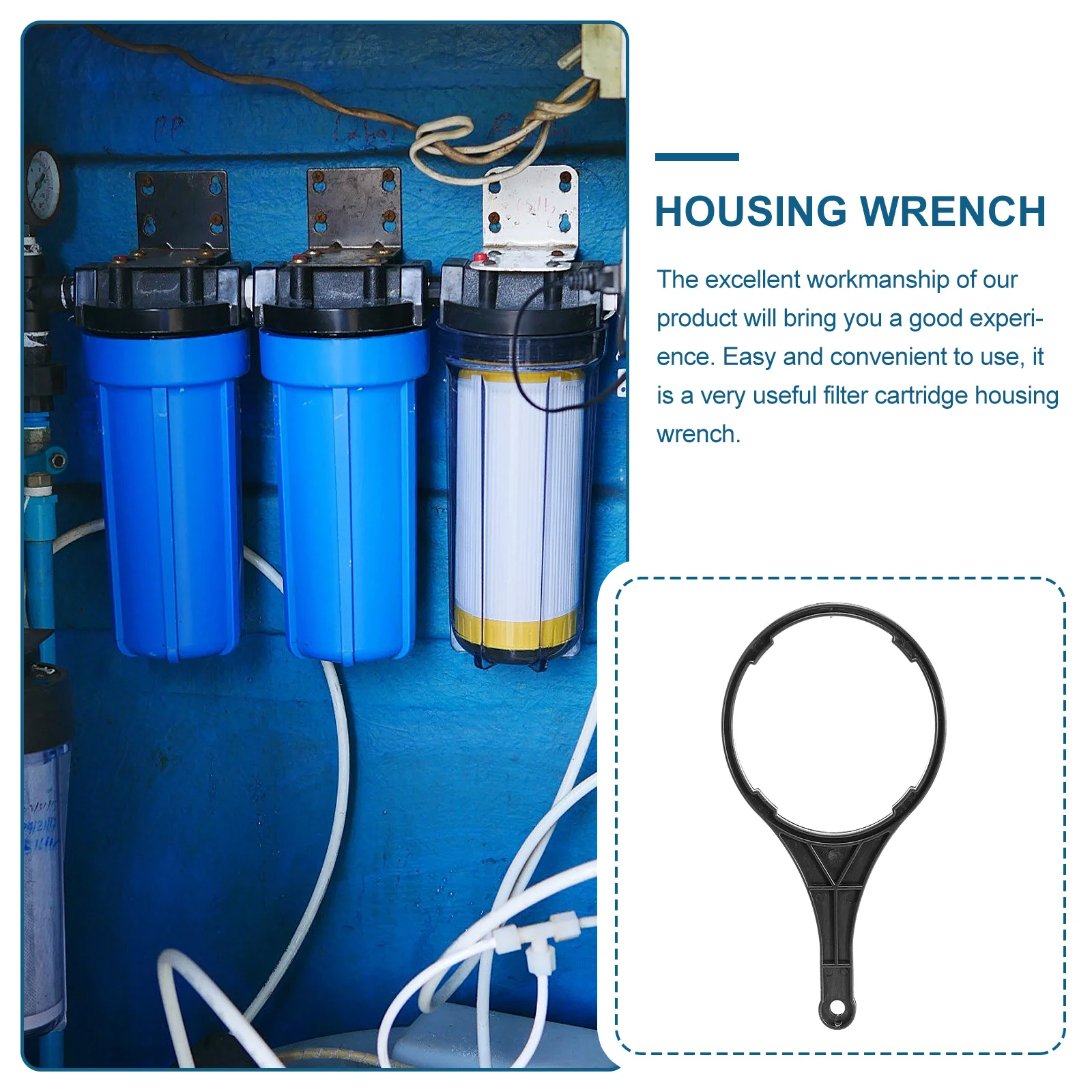 

3Pcs Water Filter Wrench Universal Tool Sturdy Trustworthy Simple Design Multiple Jobs Efficient Replacement Accessory