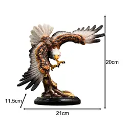 Eagle Statue Sculpture Creative Art Figurine Eagle Ornament for Table Centerpieces Fireplace Housewarming Office Decorative