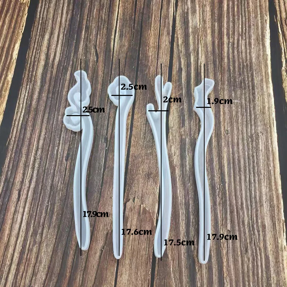 

Creative 8Pcs Hairpin Silicone Molds Easy Use Crafting Tools for Earrings Jewelry Making Accessories