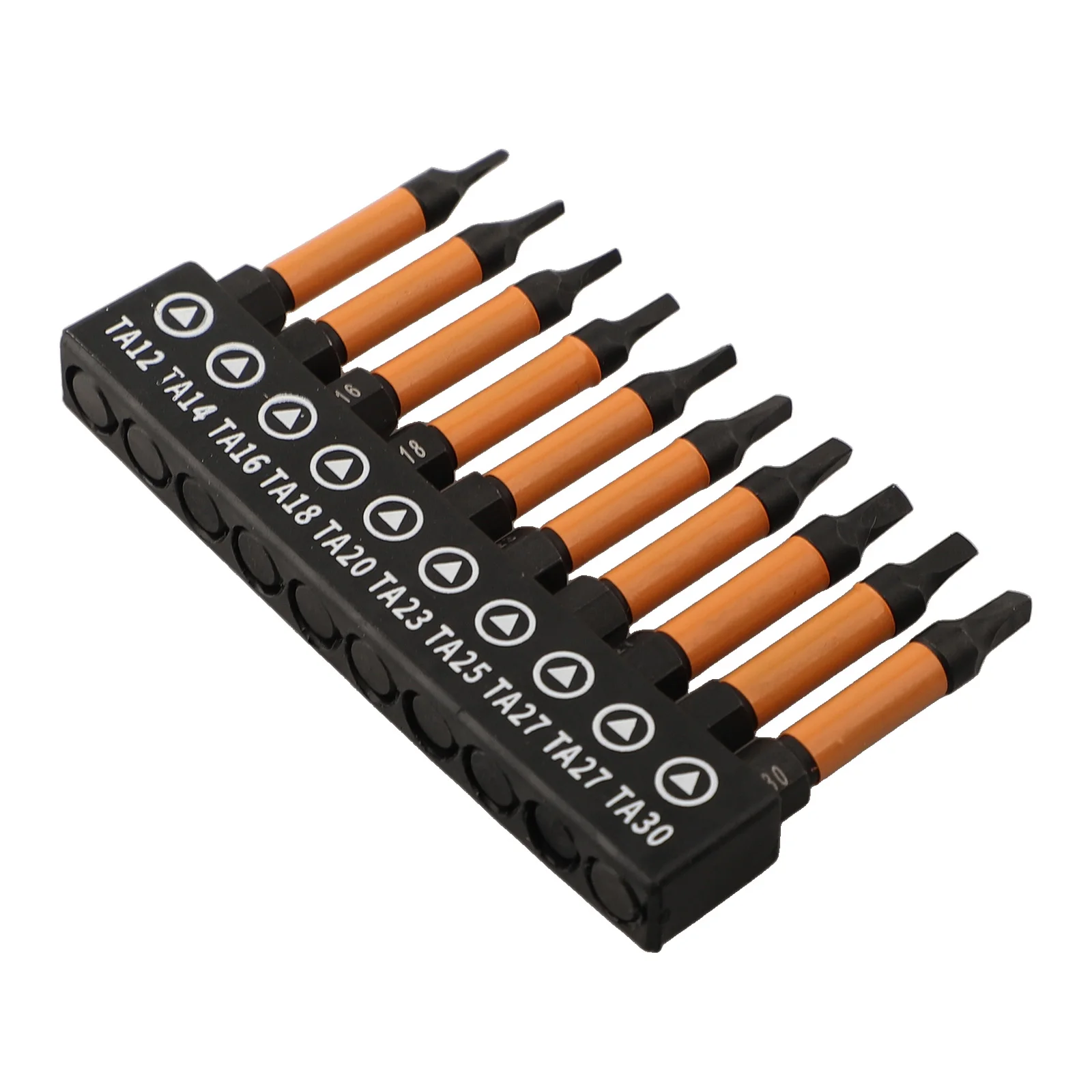 10 ชิ้นสามเหลี่ยมชุดหัว 1/4 นิ้ว Hexagon Shank ไขควง Bit Quick Change Magnetic Driver Bits Anti Slip เครื่องมือ