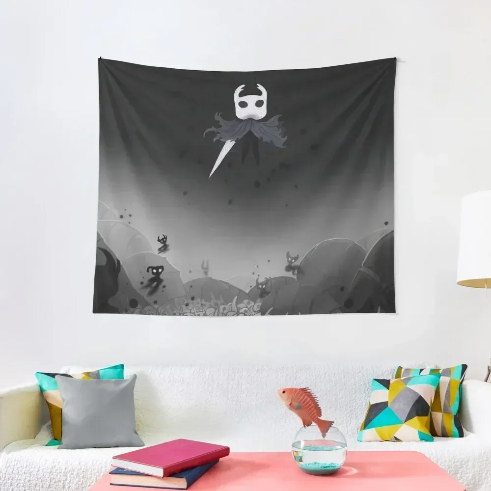 

Hollow Knight in the Abyss Tapestry Room Decore Aesthetic Living Room Decoration Decorative Wall Mural Wall Decor Tapestry