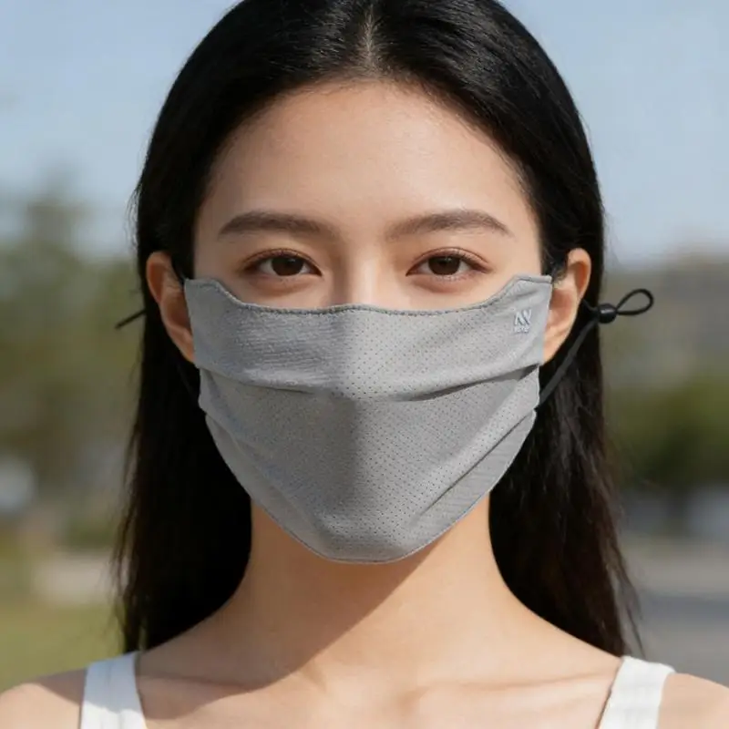 /JCS/Breathable Mesh Face Flatter The Face Shape Adjustable Ear Loops Reusable Sun Protection Face Mask Motorcycle Exercise
