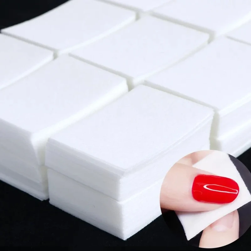 Nail Cotton Towel Tool Remover Cotton Pads 450 Pcs A Bag Multi-use Remove Nail Polish Cotton Face Make Up Remover Pad for Eyes view 2