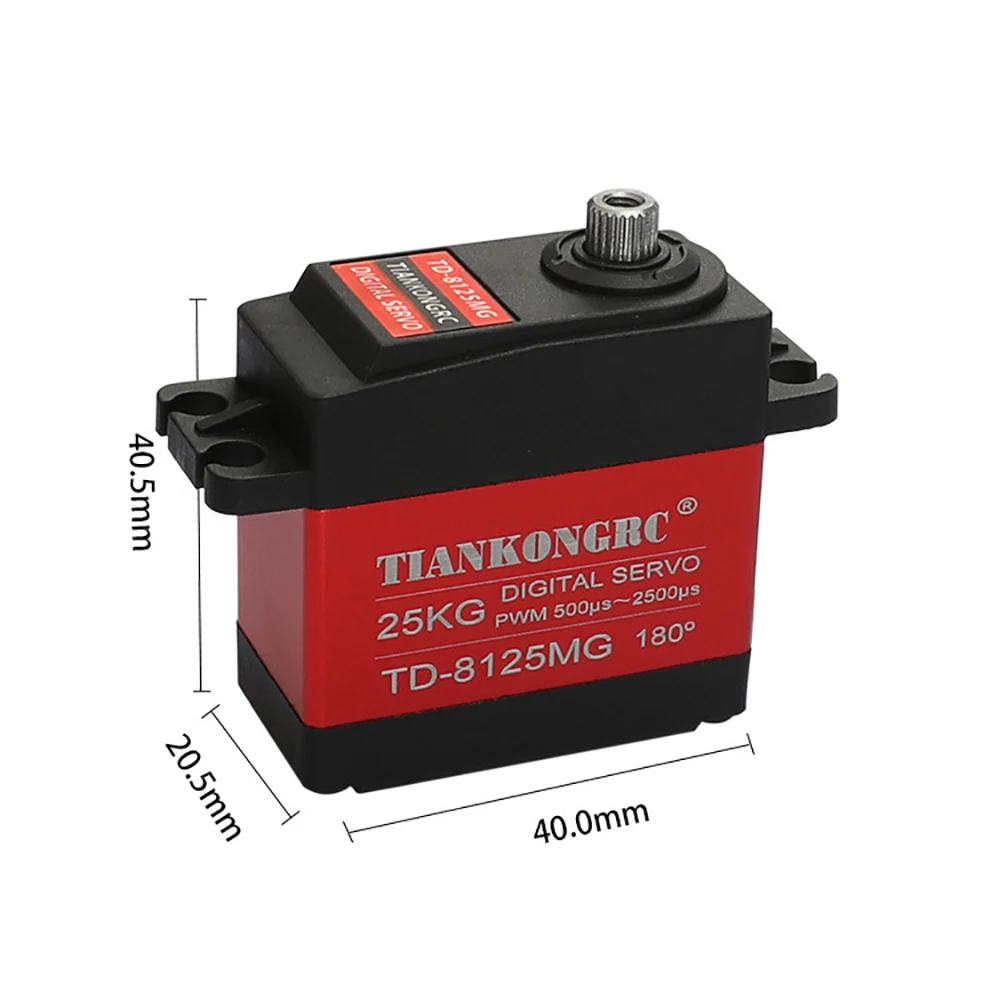 1X Waterproof servo 20KG 25KG 30KG 35KG Large torque metal gear digital servo baja servo for 1/8 1/10 Scale RC Cars