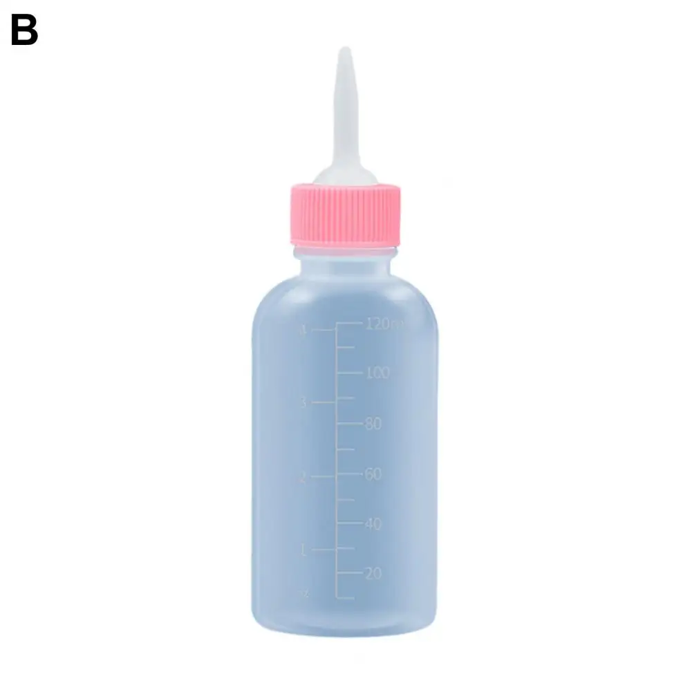 Pet Milk Feeder Soft Nipple Pet Bottle Scale Soft Nipple Pet Feeding Bottle Kits for Newborn Pets 50ml/120ml Silicone for Kitten