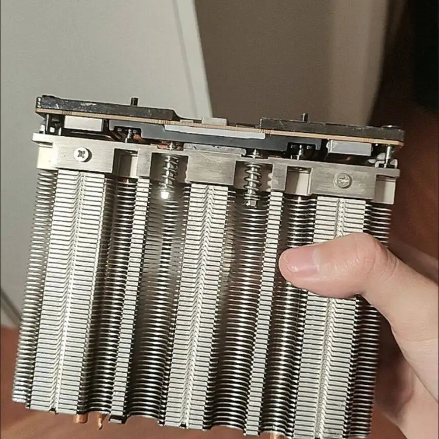 Original 11cm Height Server Heatsink with Copper Heat Pipe Spreader Plate for TESLA V100 SXM2
