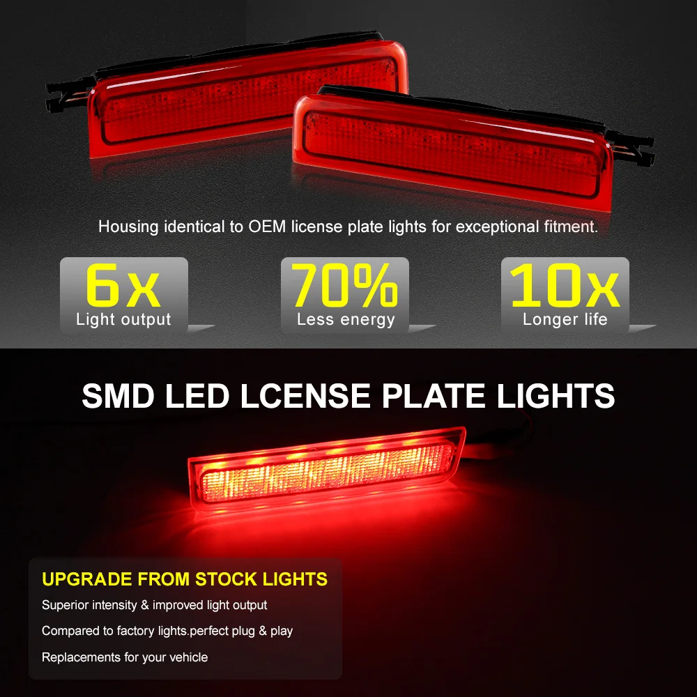 1PCS For Volkswagen VW Caddy 2003-2015 Third 3rd Centre High Level Rear Brake Light 2K0 945 087C Stop Lamp Car LED Light Bulbs