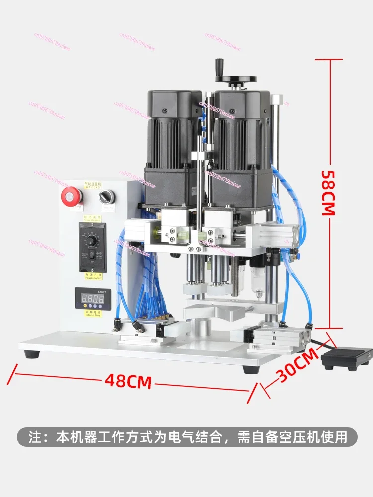 WT-90XG Pneumatic Capping Machine Duck Beak Bottle Spray Bottle Pump Head Bottle Cap Screw Capping Machine Tip Beak Cap